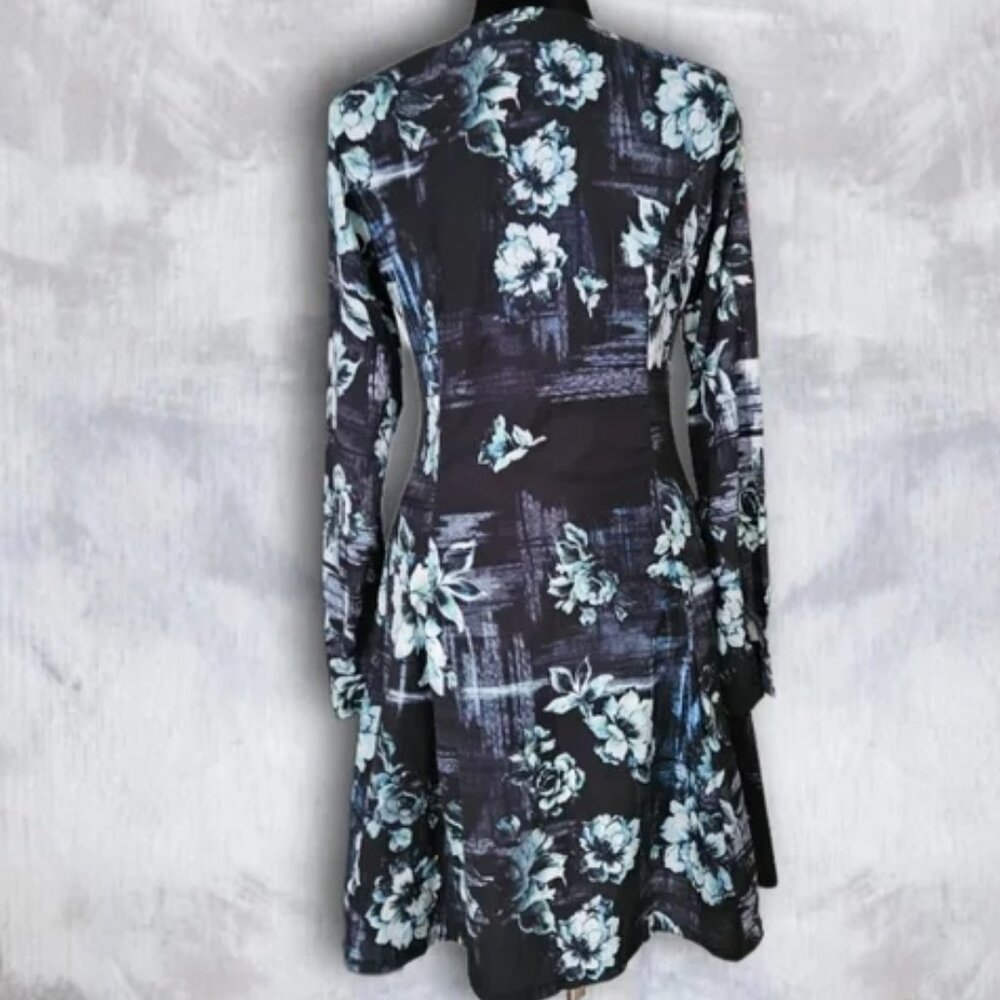 Amelia New York NEW Dress ShirtDress Floral Button-Up A-Line NWT Women's 6 - Picture 3 of 11